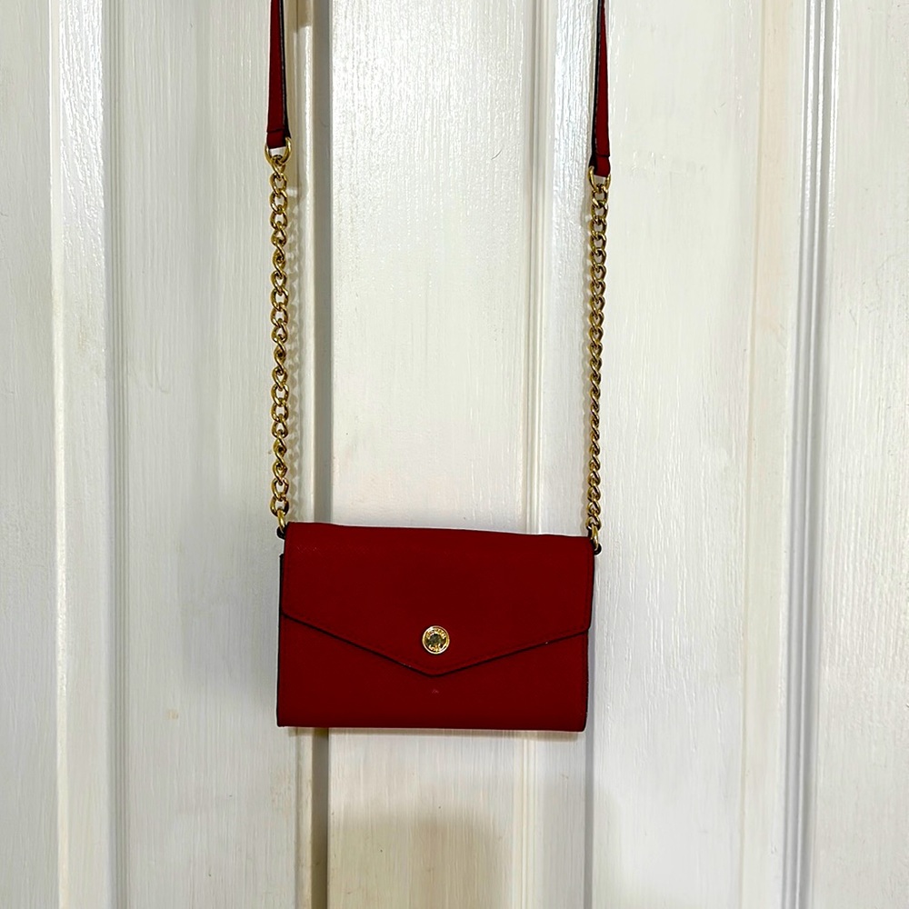 Red Michael Kors crossbody